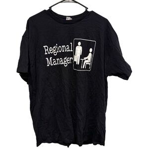Gildan Black The Office 'Regional Manager' Graphic Tee